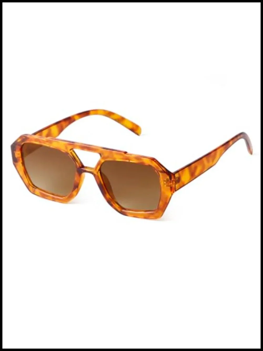 Retro 70s Oversized Square Aviator Sunglasses for Women Men UV400 Protection